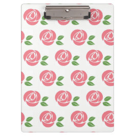 Klettverschluss mit Rose Klemmbrett
