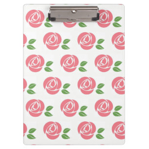 Klettverschluss mit Rose Klemmbrett