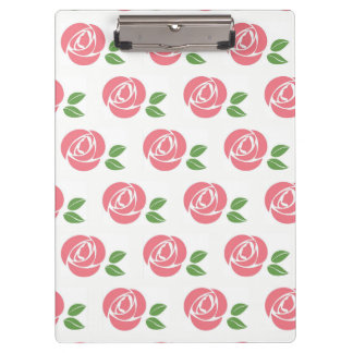 Klettverschluss mit Rose Klemmbrett