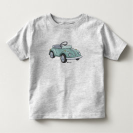 Kleuter t-shirt met een kever trapauto