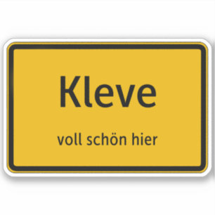 Kleve Aufkleber Sticker Autoaufkleber