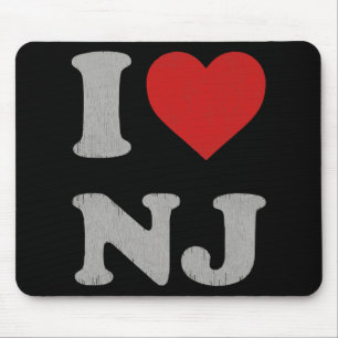 Klick Ich Liebe Nj Y2k Souvenir Ich Liebe New Jers Mousepad