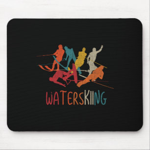 Klick Vintage Wasserski Wasserskifahrer Sp Mousepad