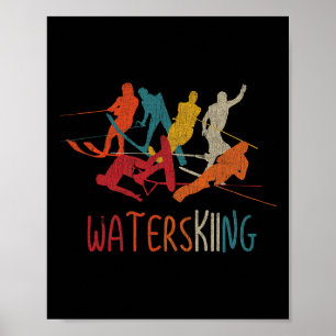 Klick Vintage Wasserski Wasserskifahrer Sp Poster