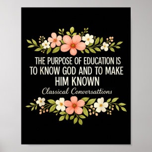 Klickbare Konversations-Homeschool-Mama-Christlich Poster