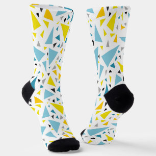 Klicken Sie auf das gelbe und blaue Dreieck, um da Socken