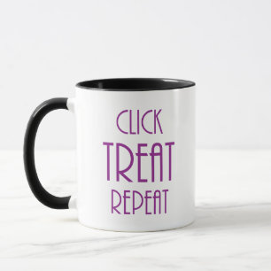 Klicken Sie auf Leckerei Wiederholung der Tasse