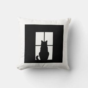 Klicken Sie auf Schwarze Katze, um die Farbe des F Kissen
