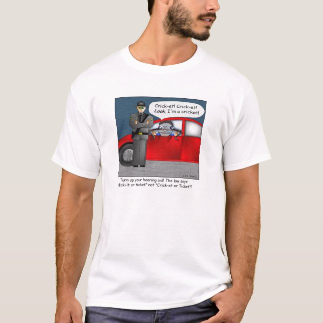 Klicken Sie es oder Karten-Cartoon-T - Shirt an (Vorderseite)