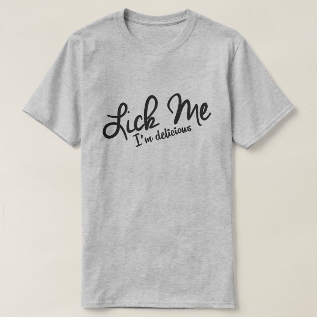 KLICKEN SIE MICH, ICH BIN SCHÖN. T-Shirt (Design vorne)