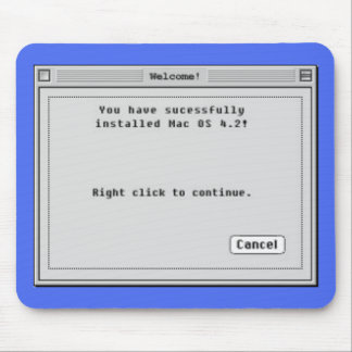 Klicken Sie mit der rechten Maustaste auf Mac inst Mousepad