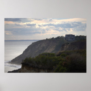 Kliff-Wasserlandschaft-Foto-Poster Poster