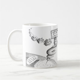 Klima-Änderungs-Cartoon Kaffeetasse