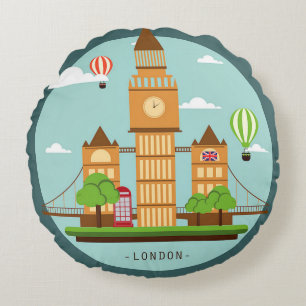 Klima London Rundes Kissen