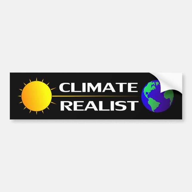 Klima-Realist Autoaufkleber (Vorne)