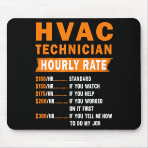 Klima-Techniker Stundensatz Lustiger Klima-Mechani Mousepad