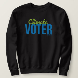 Klima Wähler Sweatshirt schwarz unisex