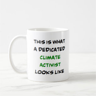 Klimaaktivist Kaffeetasse