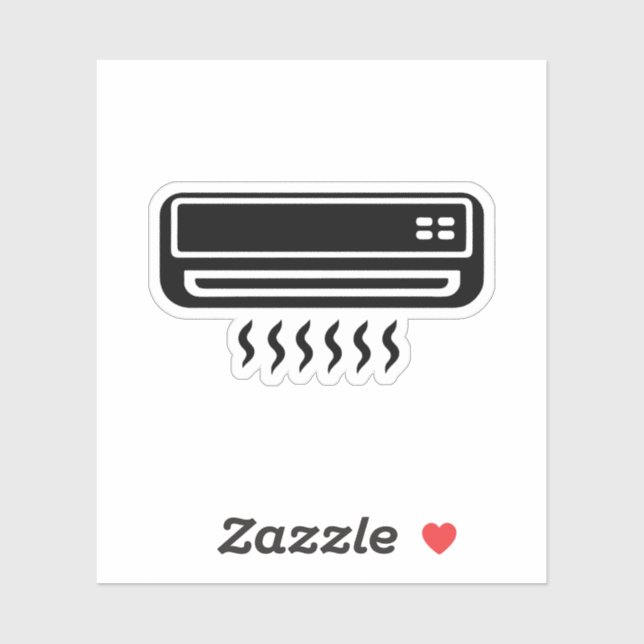 Klimaanlage Aufkleber (Blatt)