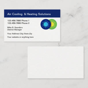 Klimaanlage Business Cards Business Ca Visitenkarte