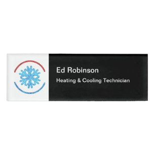Klimaanlage Moderne Logopersonals Name-Tags Namenschild