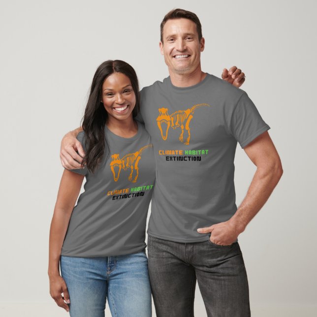 Klimabedingung Dinosaurier T-Rex T-Shirt (Unisex)