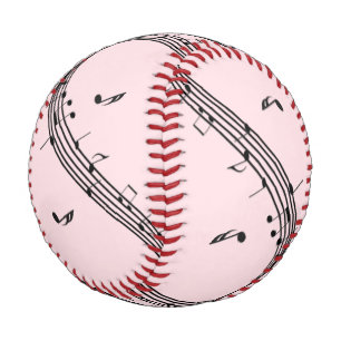 Klimaktische Violinschlüssel-Musik Pink Baseball