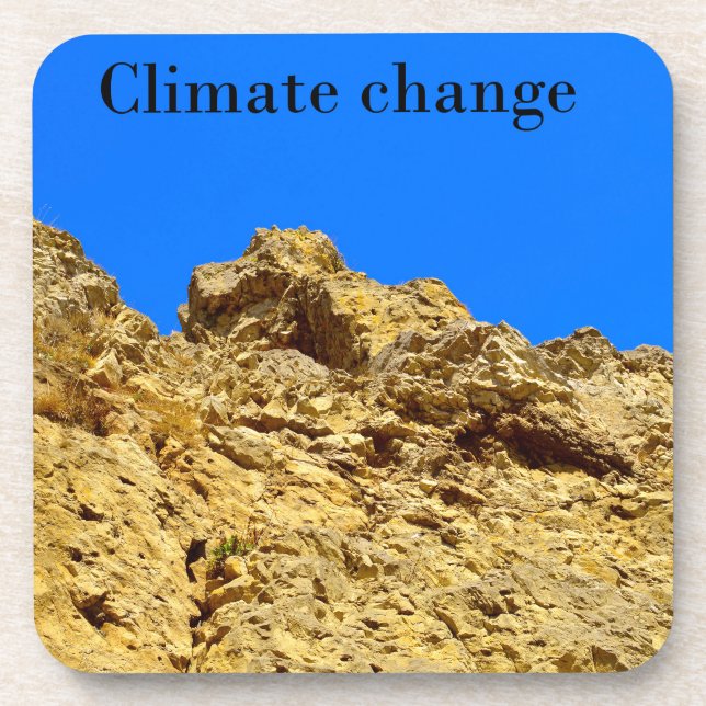 Klimaschutz Getränkeuntersetzer (Vorderseite)
