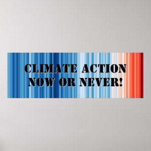 Klimaschutz jetzt! Poster für Klimastreifen