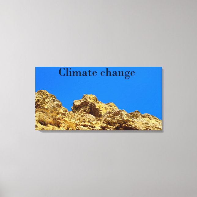 Klimaschutz Leinwanddruck (Vorderseite)