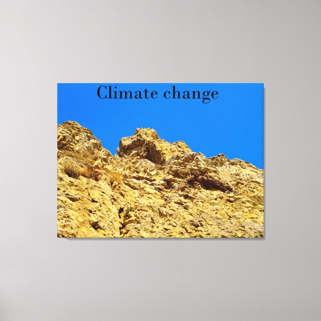 Klimaschutz Leinwanddruck (Vorderseite)