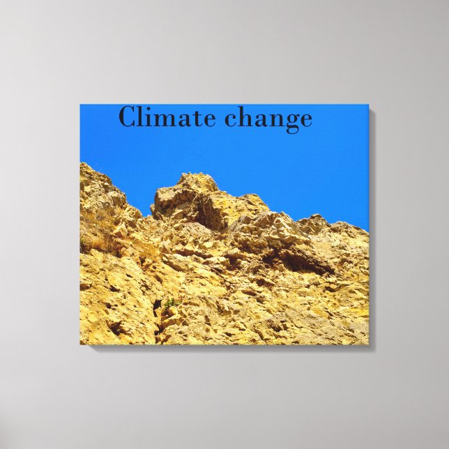 Klimaschutz Leinwanddruck (Vorderseite)