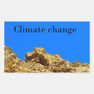 Klimaschutz Rechteckiger Aufkleber