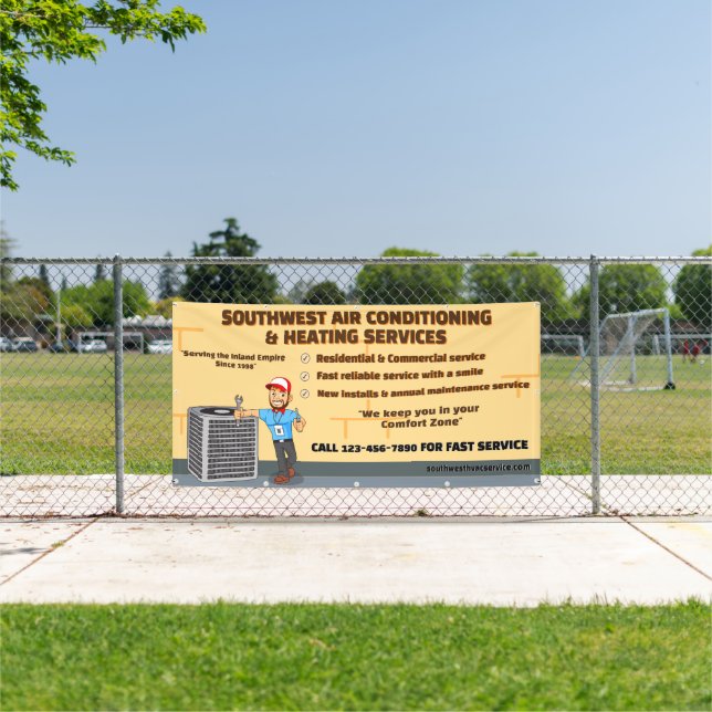 Klimatisierende Heizung HVAC groß anpassen Banner (Insitu)