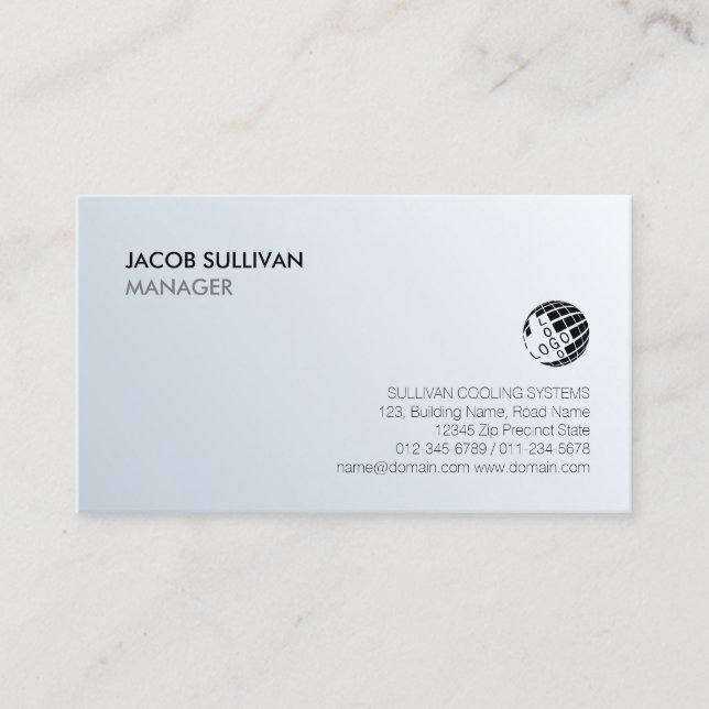 Klimatisierte Heizung Kühlschneeflocke Visitenkarte (Vorderseite)