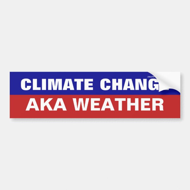 Klimawandel AKA Wetter Autoaufkleber (Vorne)