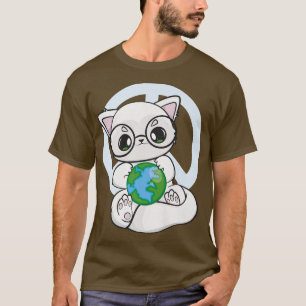 Klimawandel Arktis mit Kawaii-Planet für Europa T-Shirt