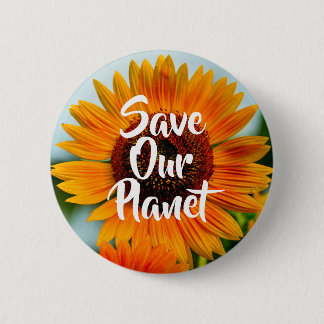 Klimawandel-Bewusstseins-Knopf Button