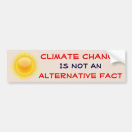 "Klimawandel ist nicht eine alternative Tatsache " Autoaufkleber