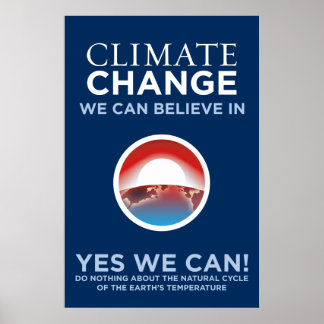 Klimawandel - Ja, wir können Obama Parody-Poster s Poster