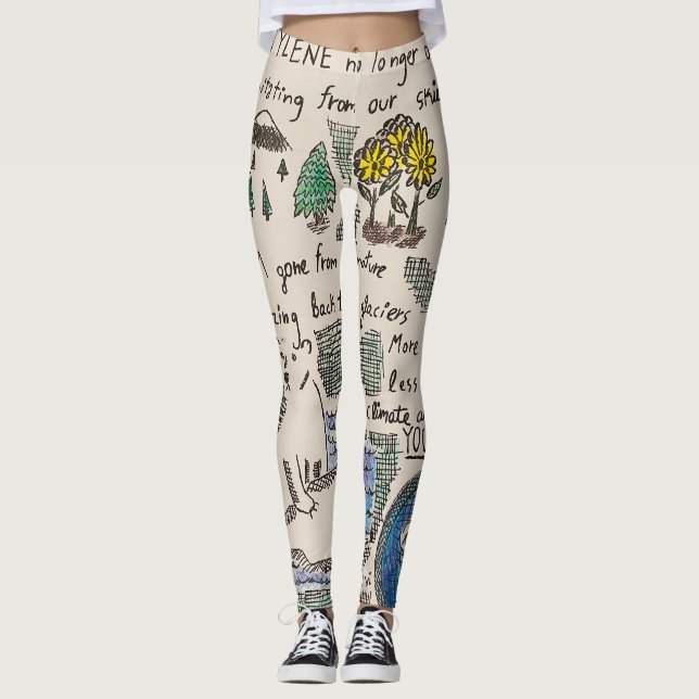 Klimawandel-Leggings Leggings (Vorderseite)