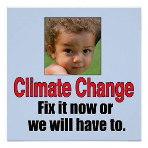 Klimawandel Poster