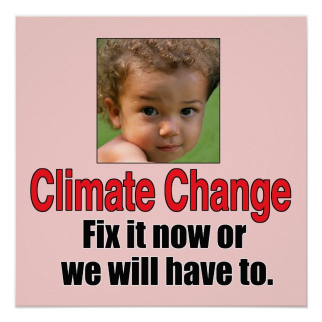 Klimawandel Poster (Vorderseite)