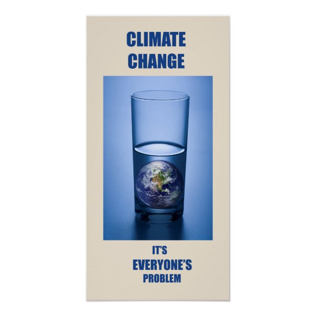 Klimawandel Poster (Vorderseite)