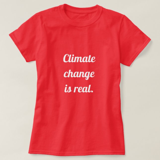 Klimawandel: Rot T-Shirt (Design vorne)