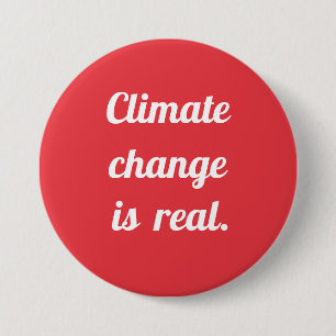 Klimawandel: Roter Knopf Button