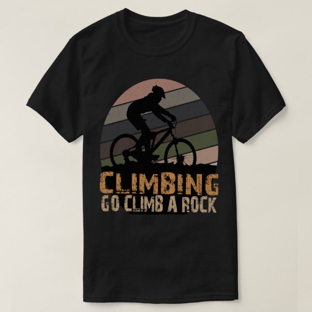 KLIMBEN GEHT AUF EINE ROCKWANDERUNG T-Shirt (Design vorne)