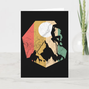 Klimm-Shirt Vintage Retro Rock Berg Boulder Karte