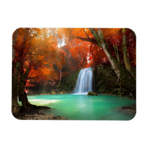 Klimpern Sie Landschaft Kanchanaburi, Thailand Magnet