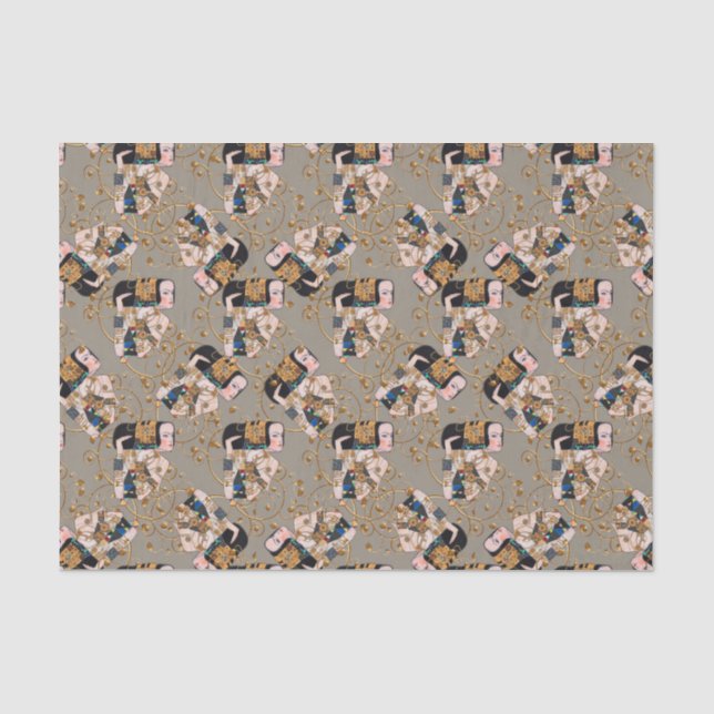 Klimt Arabeske Seidenpapier (Vorderseite)